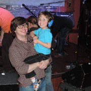 Chris Aytes (Jam4Dan concert coordinator) and his son Joshua. Joshua was prepared with his noise cancelling headphones and obviously have too much fun. :-)